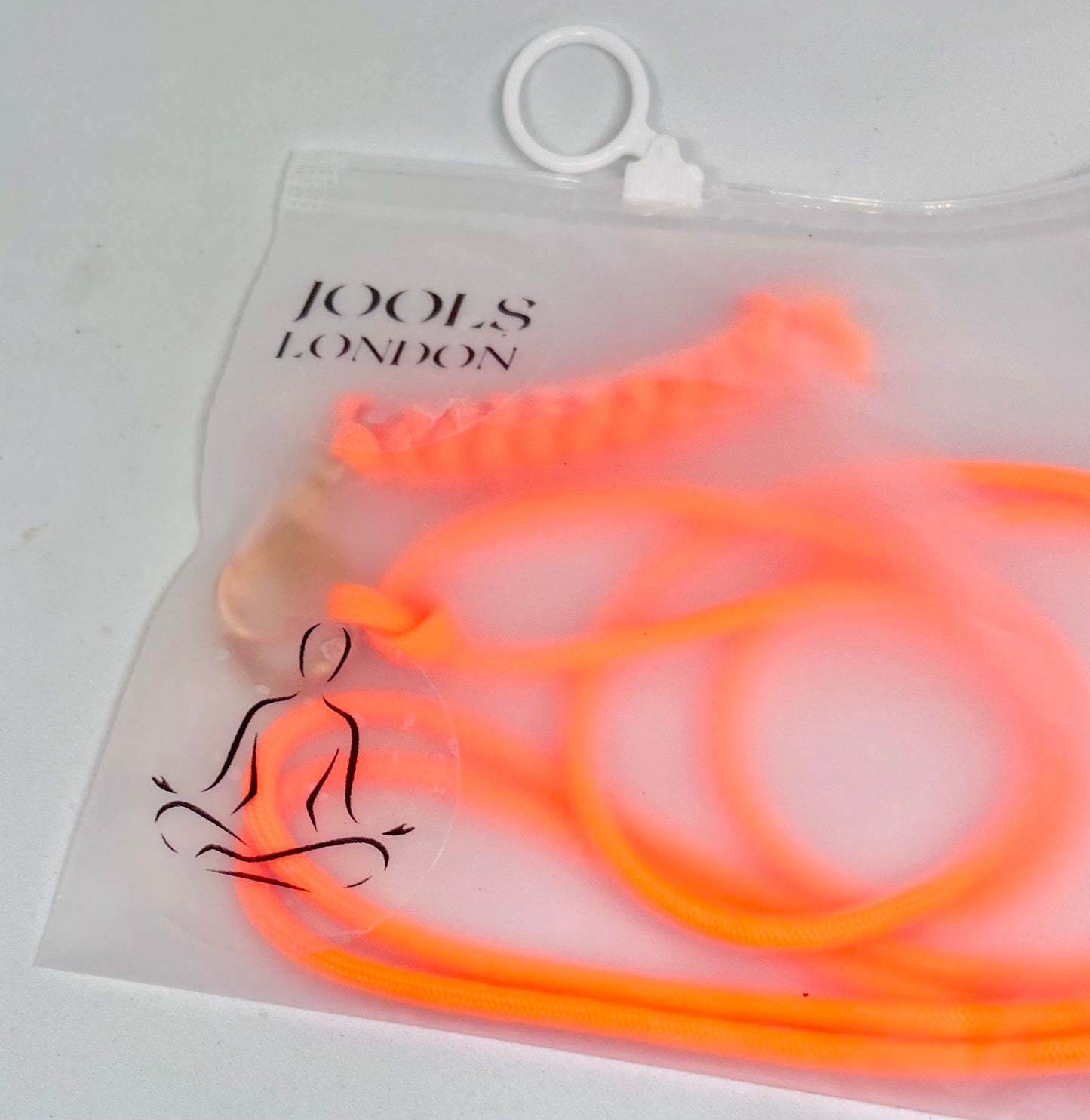 Yoga Mat Carry Strap - Neon Orange Adjustable Cross Body with Matching Keyring