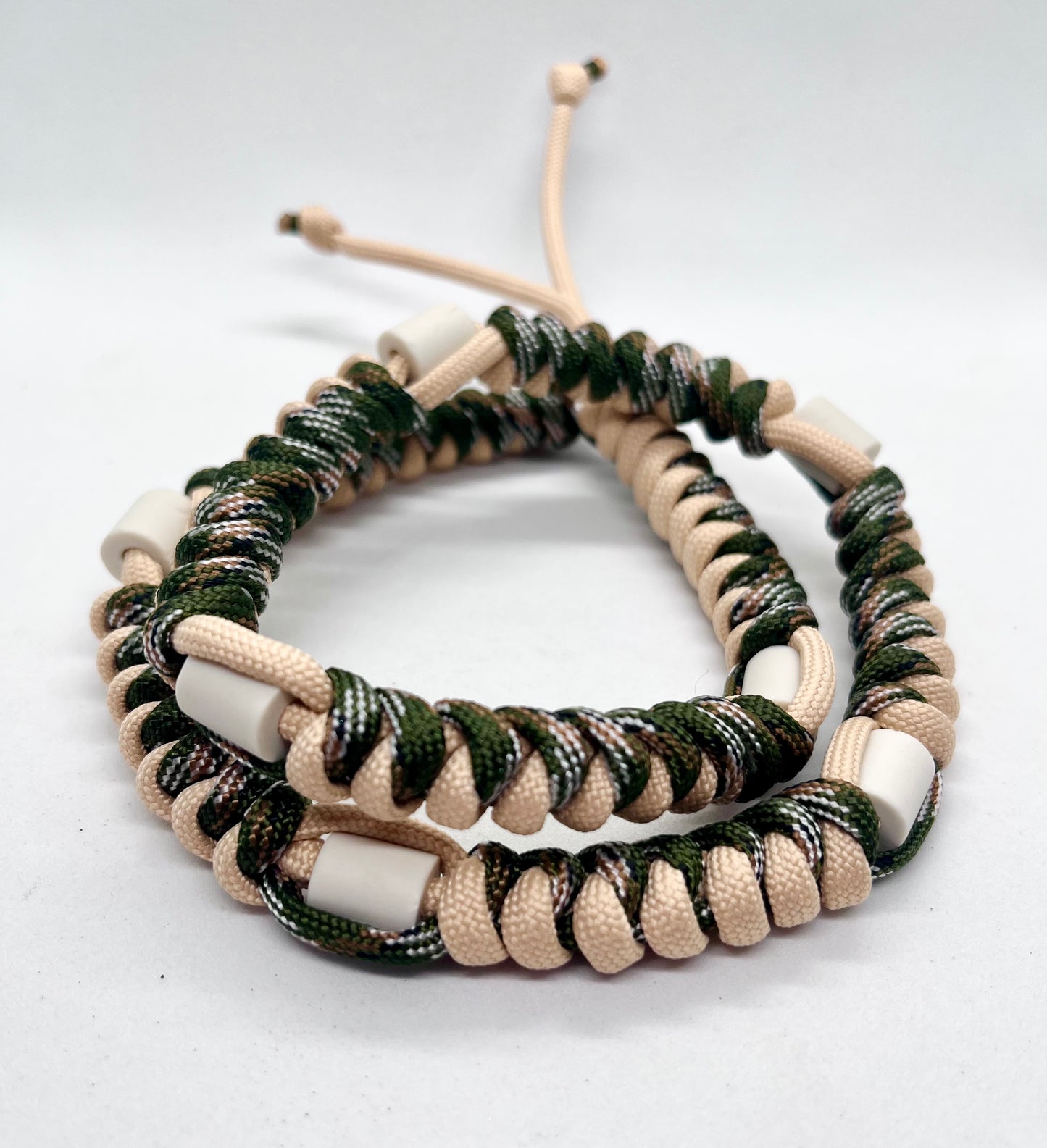 'Tan Selector' Selection of TAN Paracord EM Ceramic Pet Collar - Flea & Tick Prevention