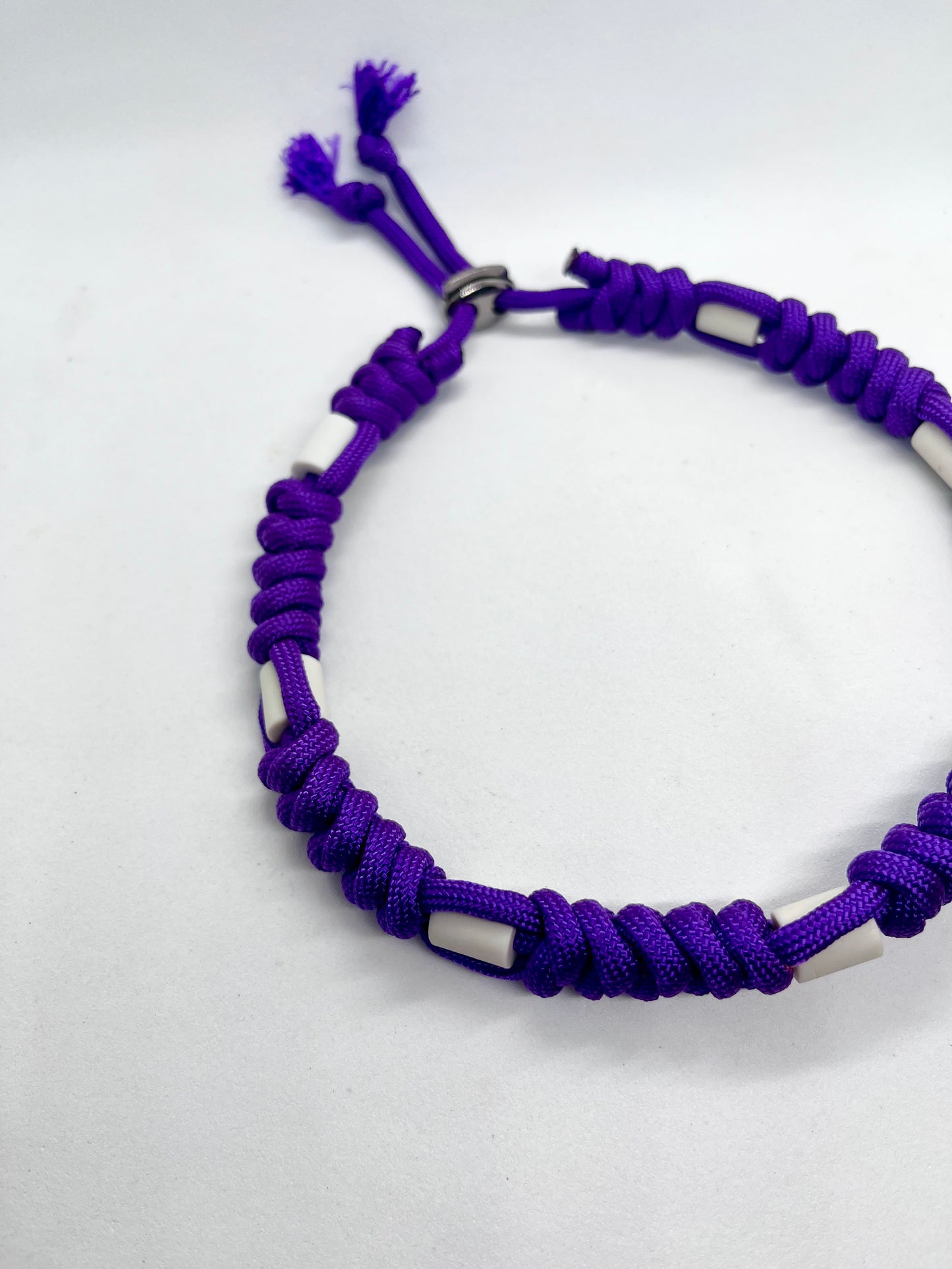 EM Collar Deep Purple Ceramic Paracord Pet Collar - Flea & Tick Prevention