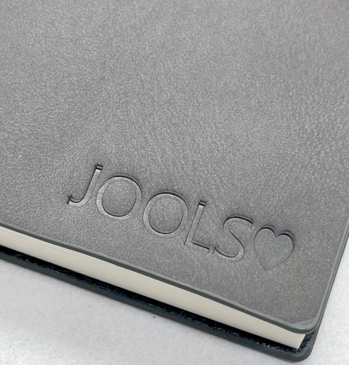 Personalised A6 Grey Faux Nubuck Occasional Journal