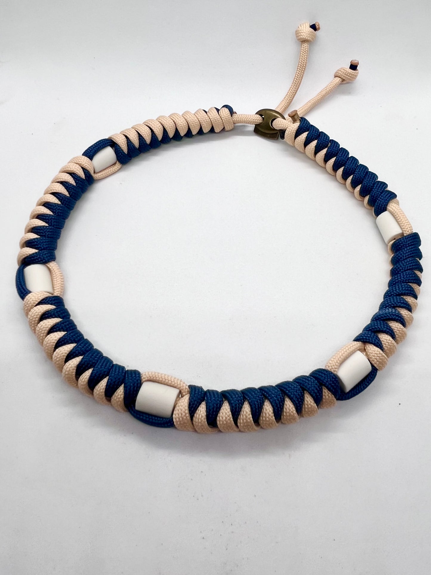 'Tan Selector' Selection of TAN Paracord EM Ceramic Pet Collar - Flea & Tick Prevention
