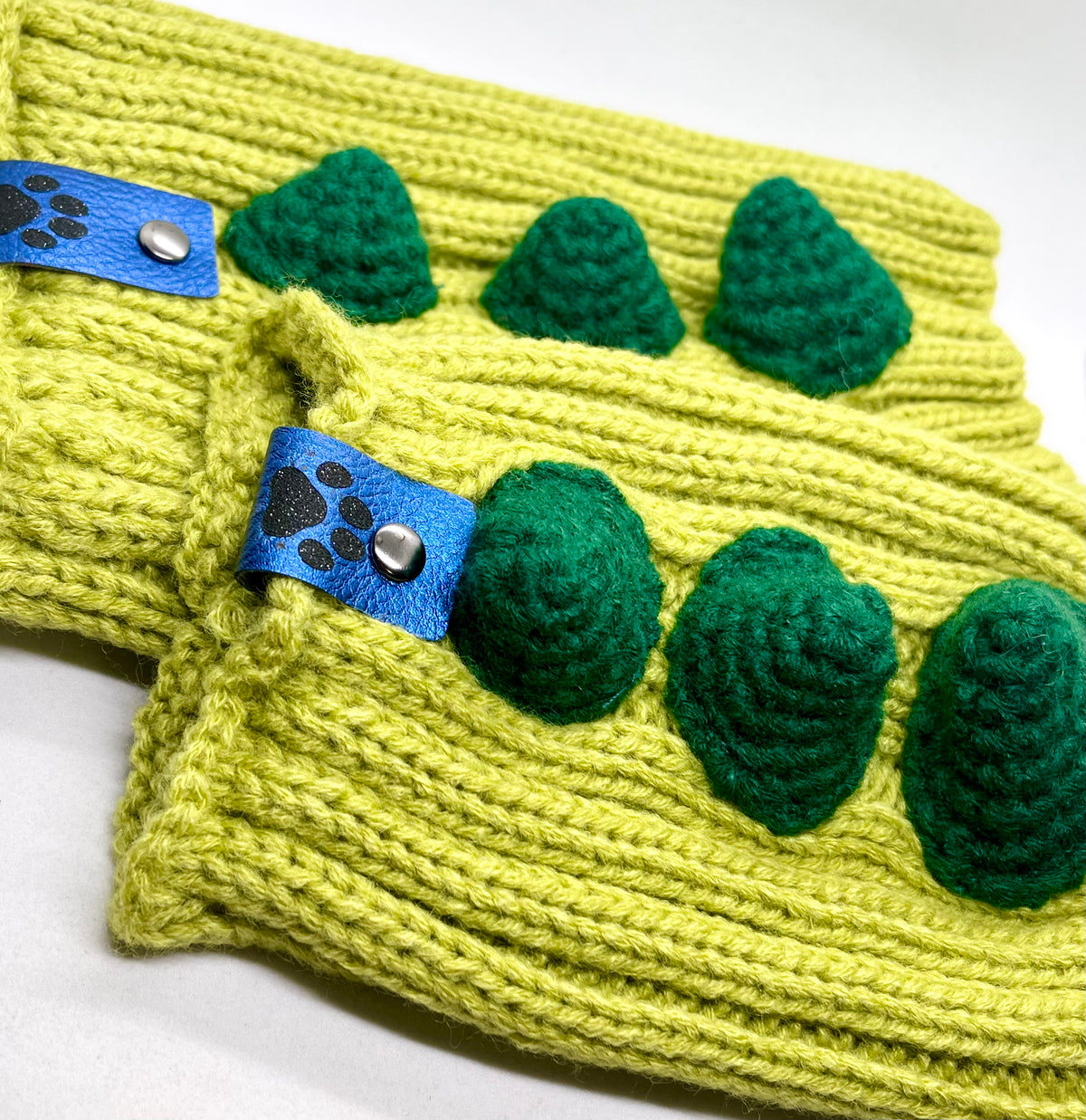 Dinosaur 'Dinosaur Game-Changer' Woolly Winter Hat, Snood and Neck Warmer for Dogs