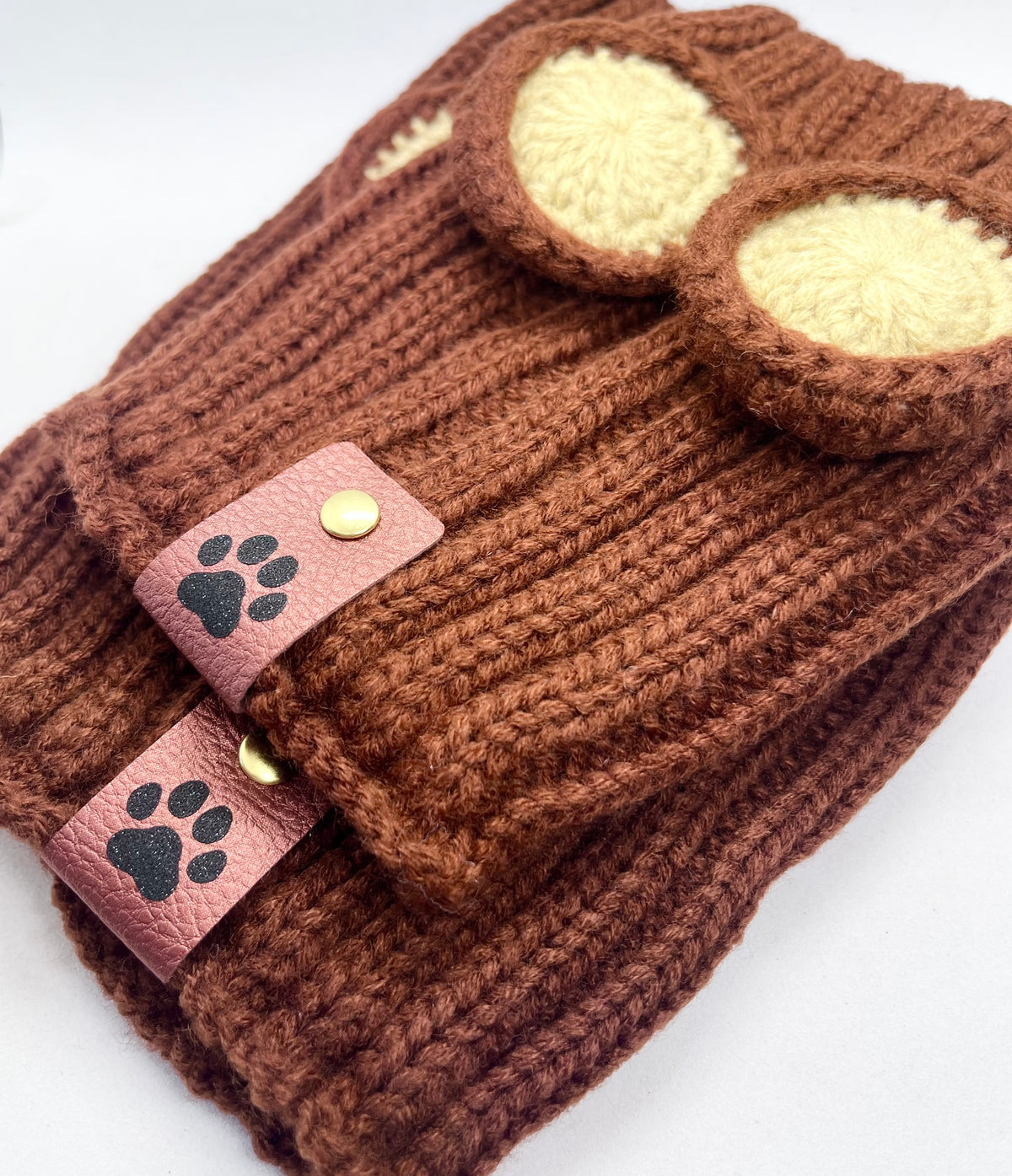 Big Teddy 'Bear Game-Changer' Woolly Neck-warmer Winter Snood Hat for Dogs