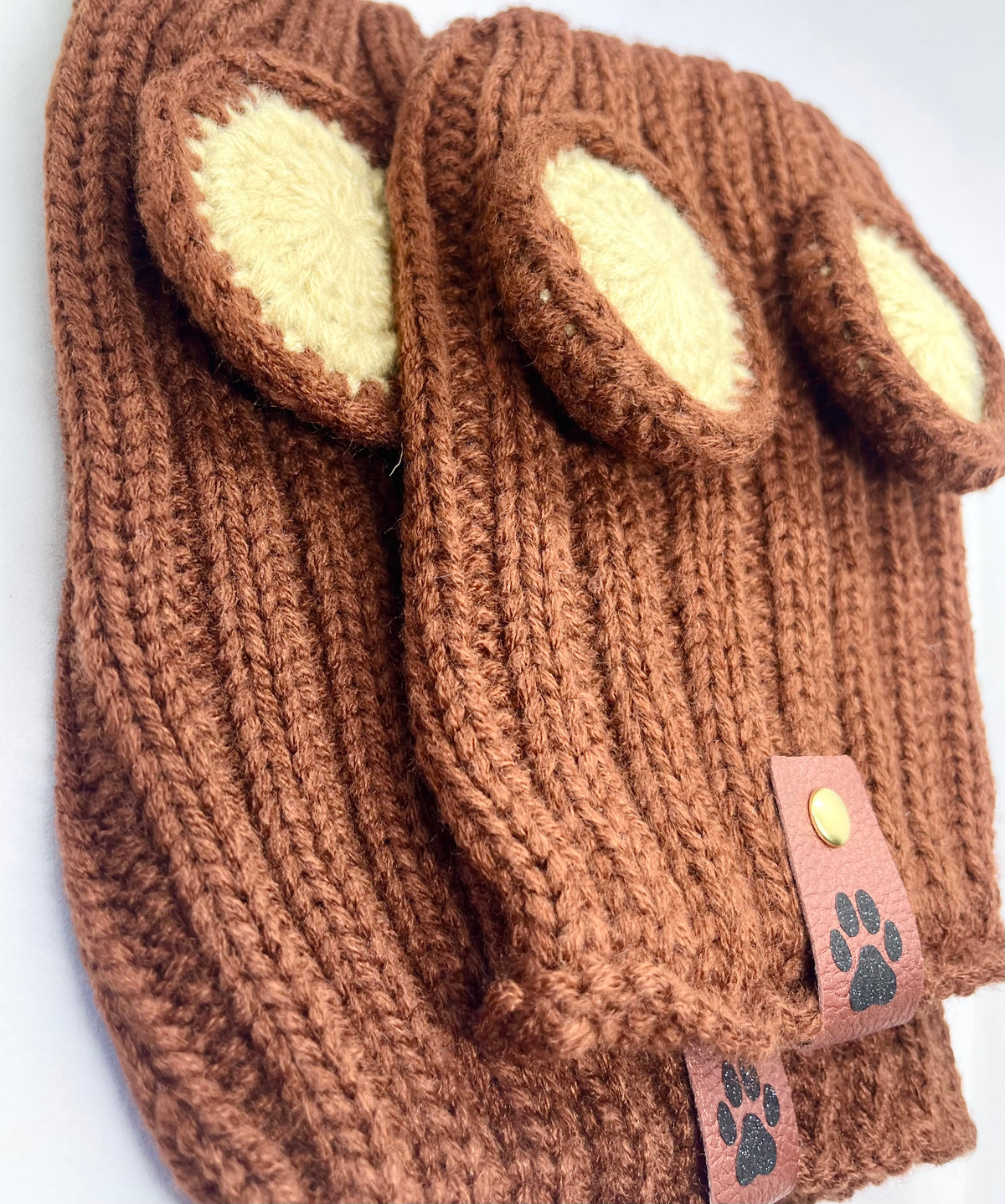 Big Teddy 'Bear Game-Changer' Woolly Neck-warmer Winter Snood Hat for Dogs