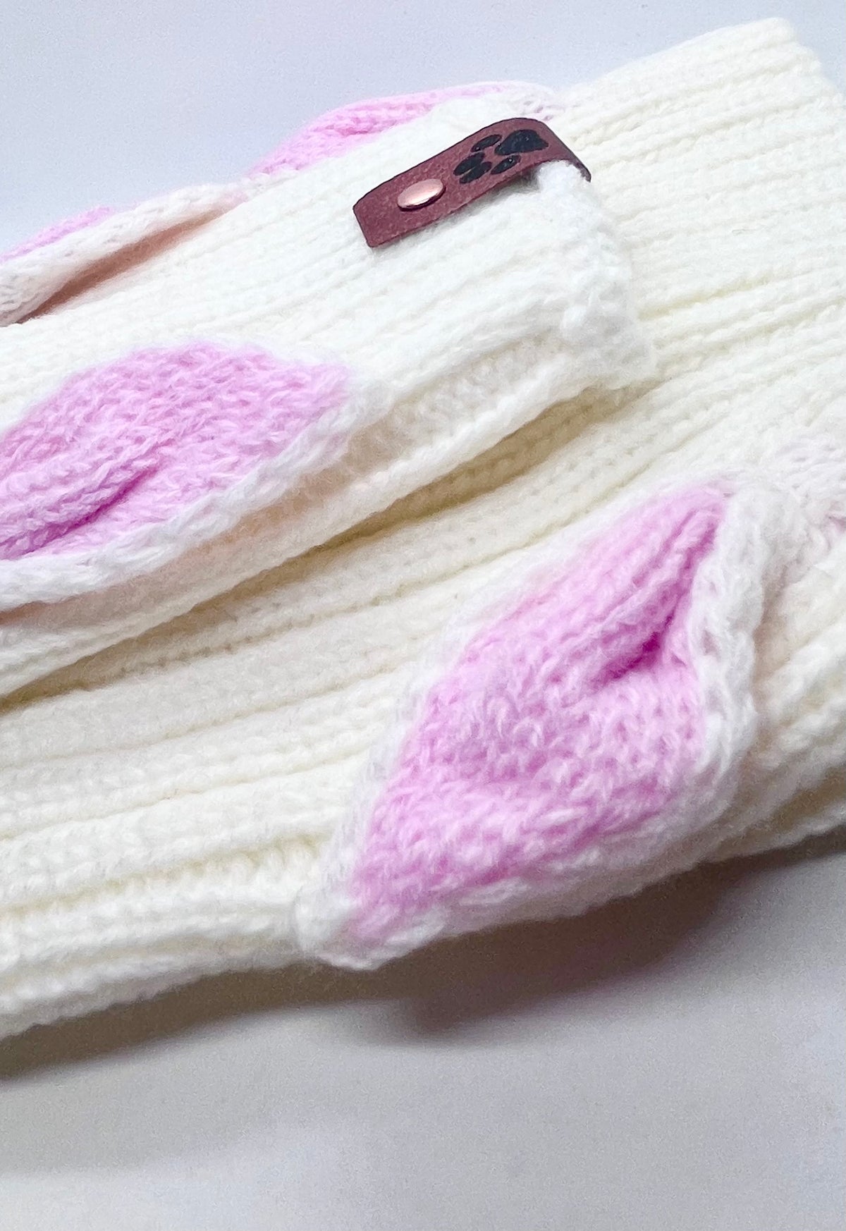 Bunny Ears 'Bunny Game-Changer' Woolly Neck-Warmer Winter Hat for Dogs