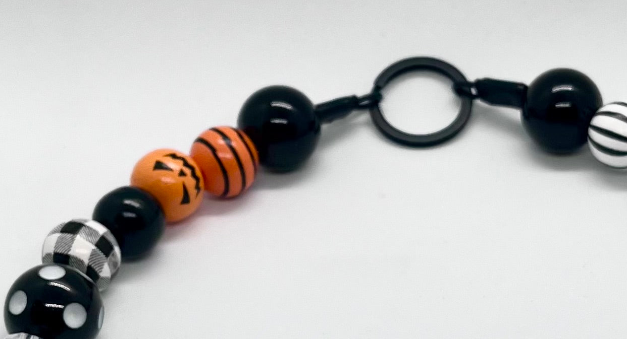 HALLOWEEN 'Witch Please' Beaded Personalised Dog Collar