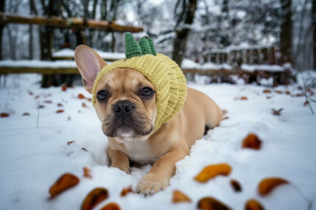 Dinosaur 'Dinosaur Game-Changer' Woolly Winter Hat, Snood and Neck Warmer for Dogs