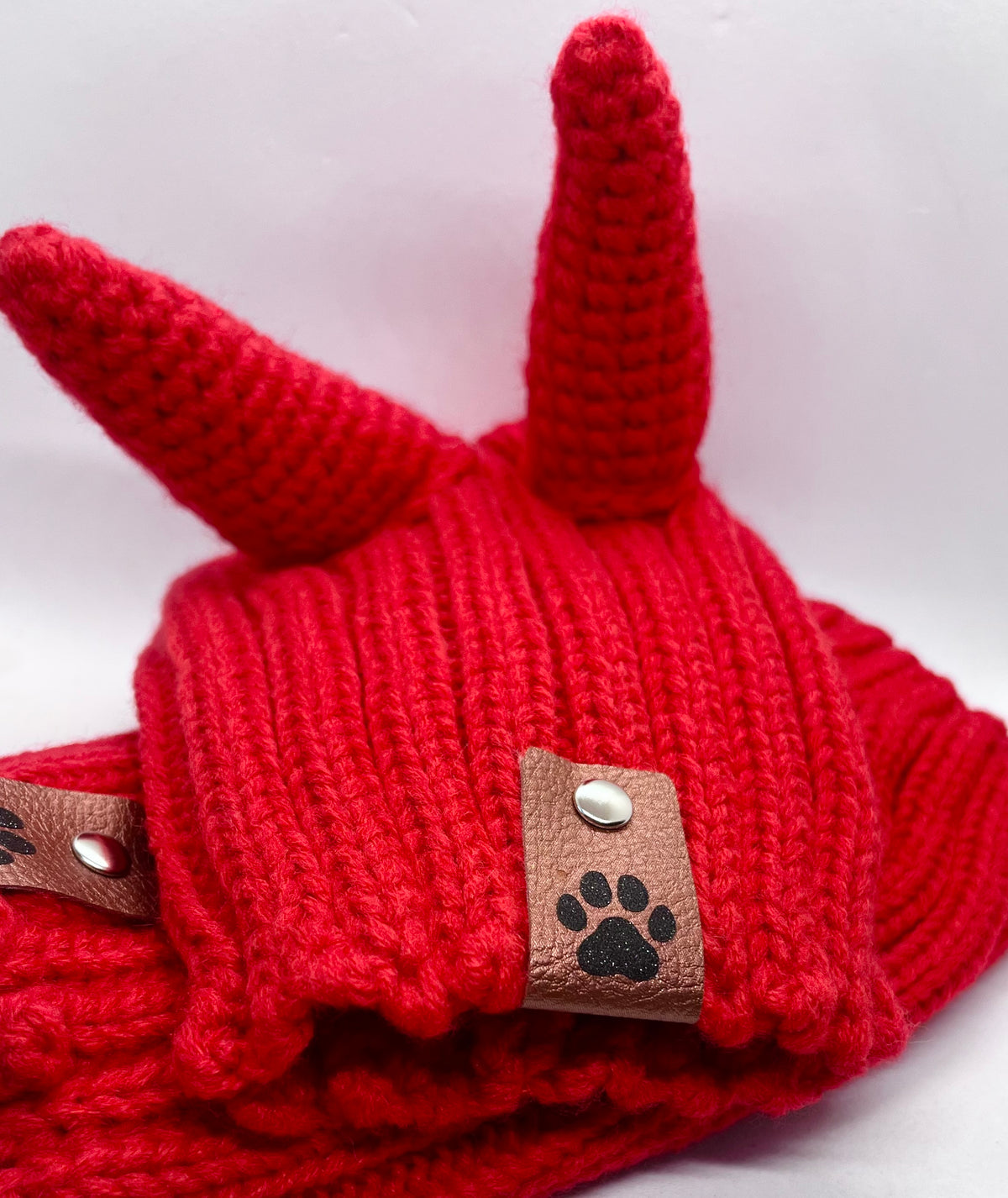 Halloween Red 'Devil Game-Changer' Snood Hat Headwear Woolly Hat for Dogs