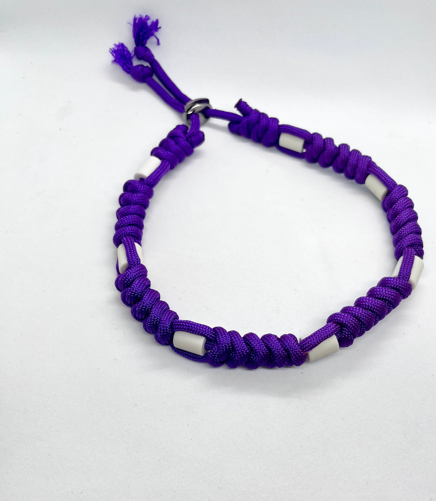 EM Collar Deep Purple Ceramic Paracord Pet Collar - Flea & Tick Prevention