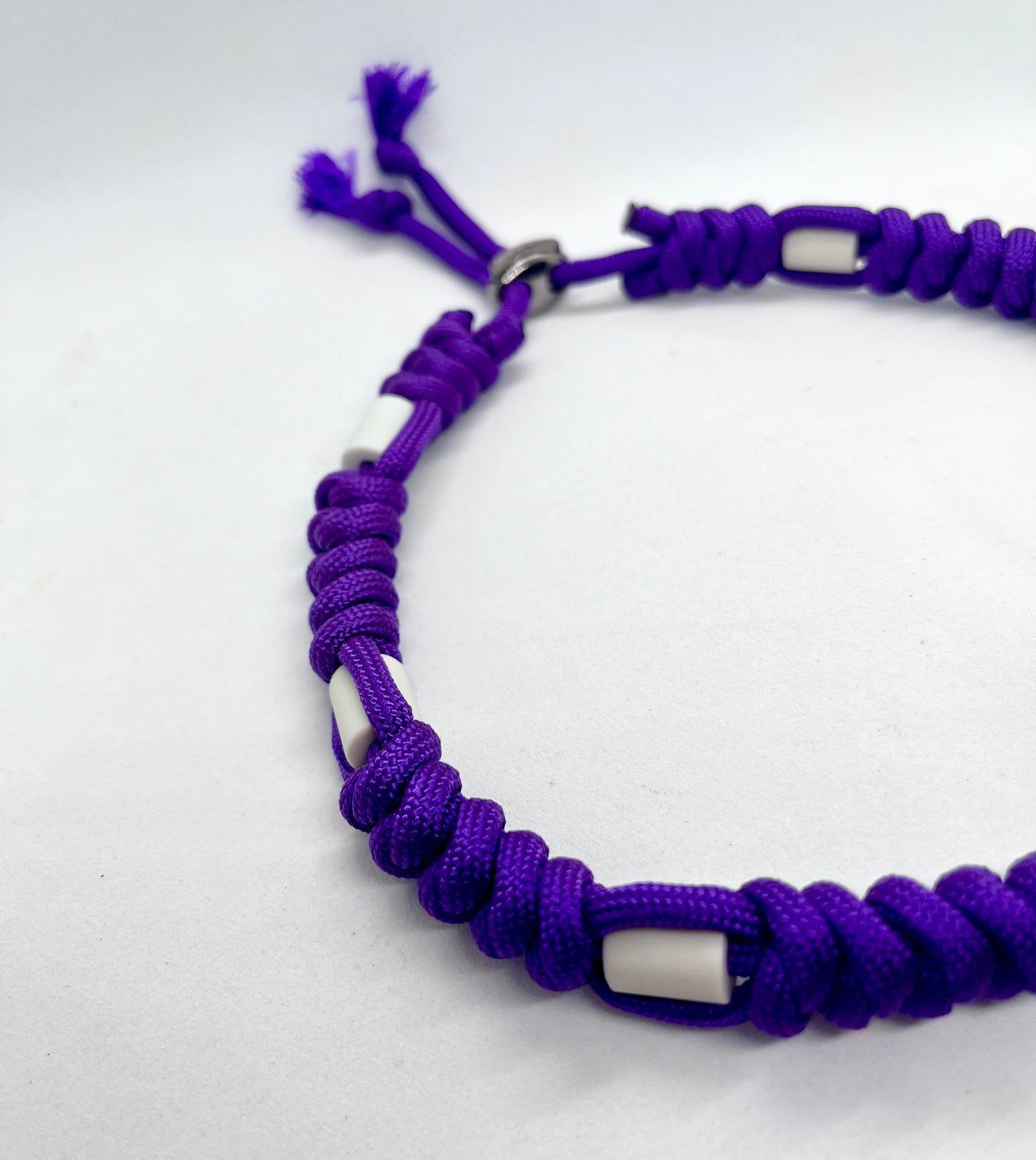 EM Collar Deep Purple Ceramic Paracord Pet Collar - Flea & Tick Prevention