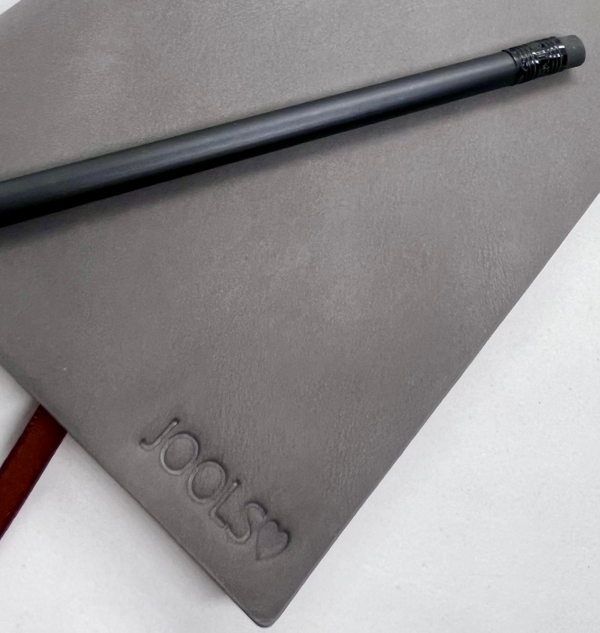 Personalised A6 Grey Faux Nubuck Occasional Journal