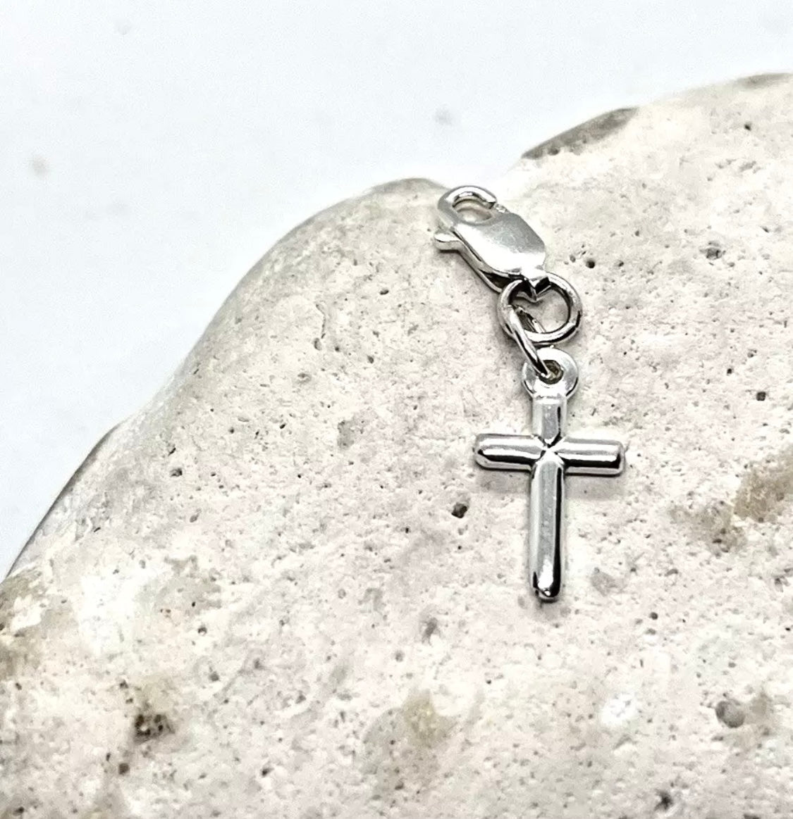 925 sterling silver CROSS charm