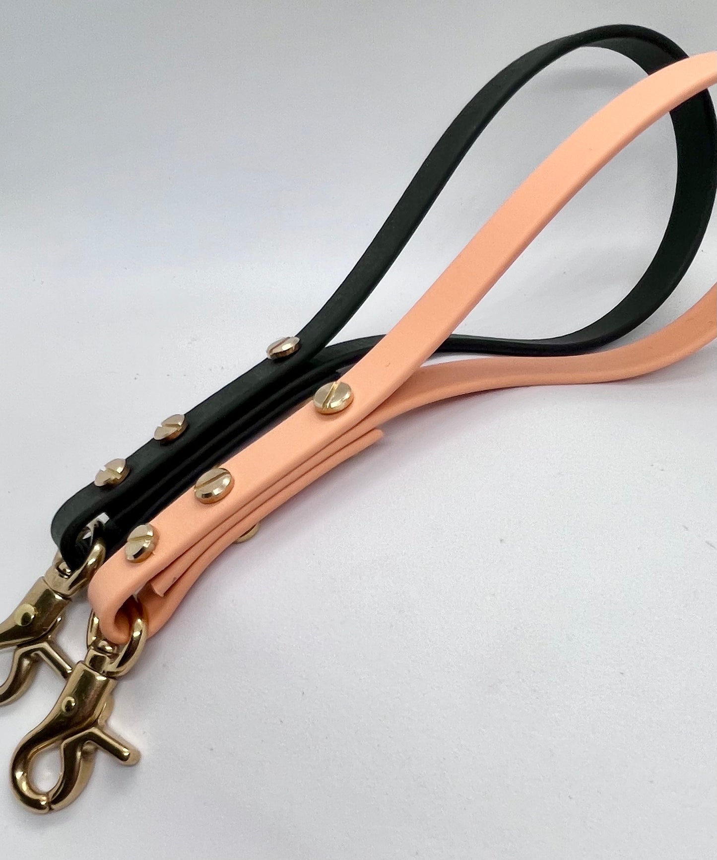 'Coffee Bean' detachable clip on lead handle - mix & match BioThane® accessories 13mm & 19mm