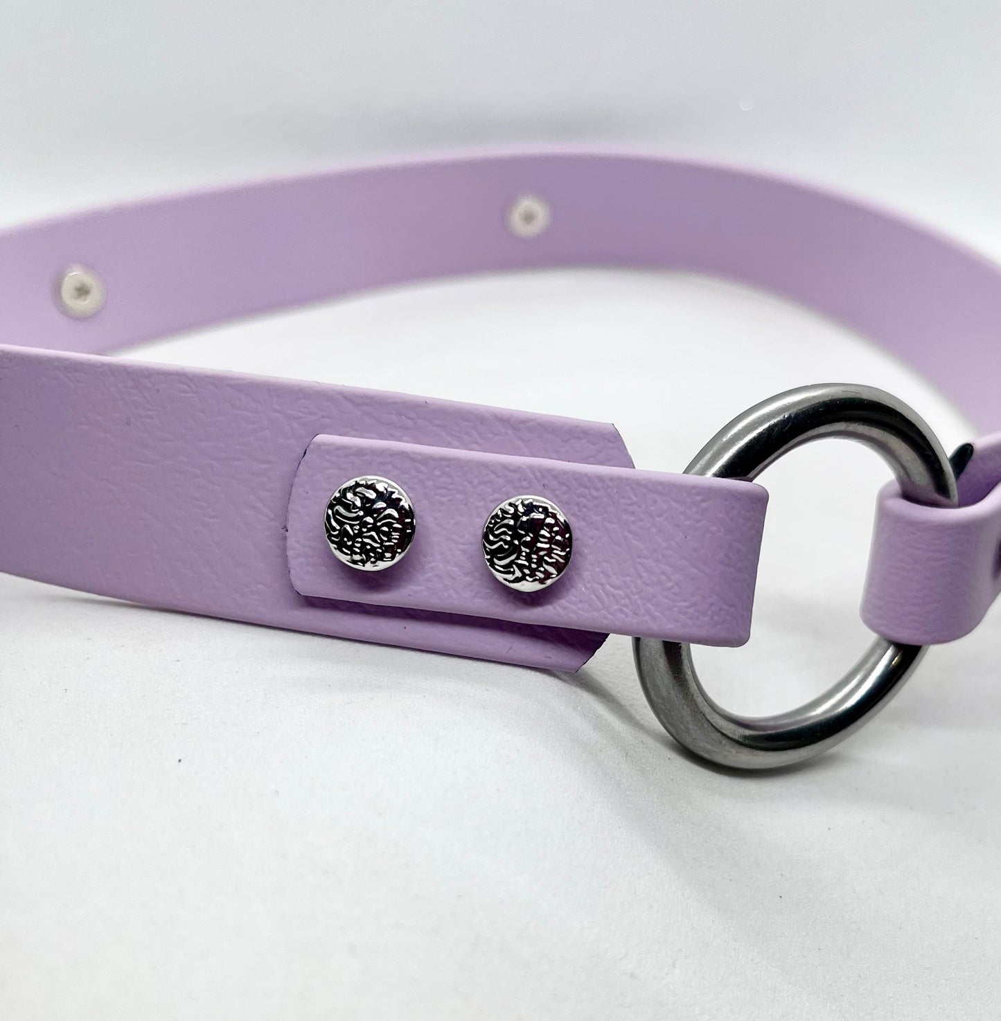 Lilac personalised dog collar with sparkle initial – luxury BioThane by JOOLS LONDON
