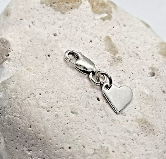 925 sterling silver HEART charm