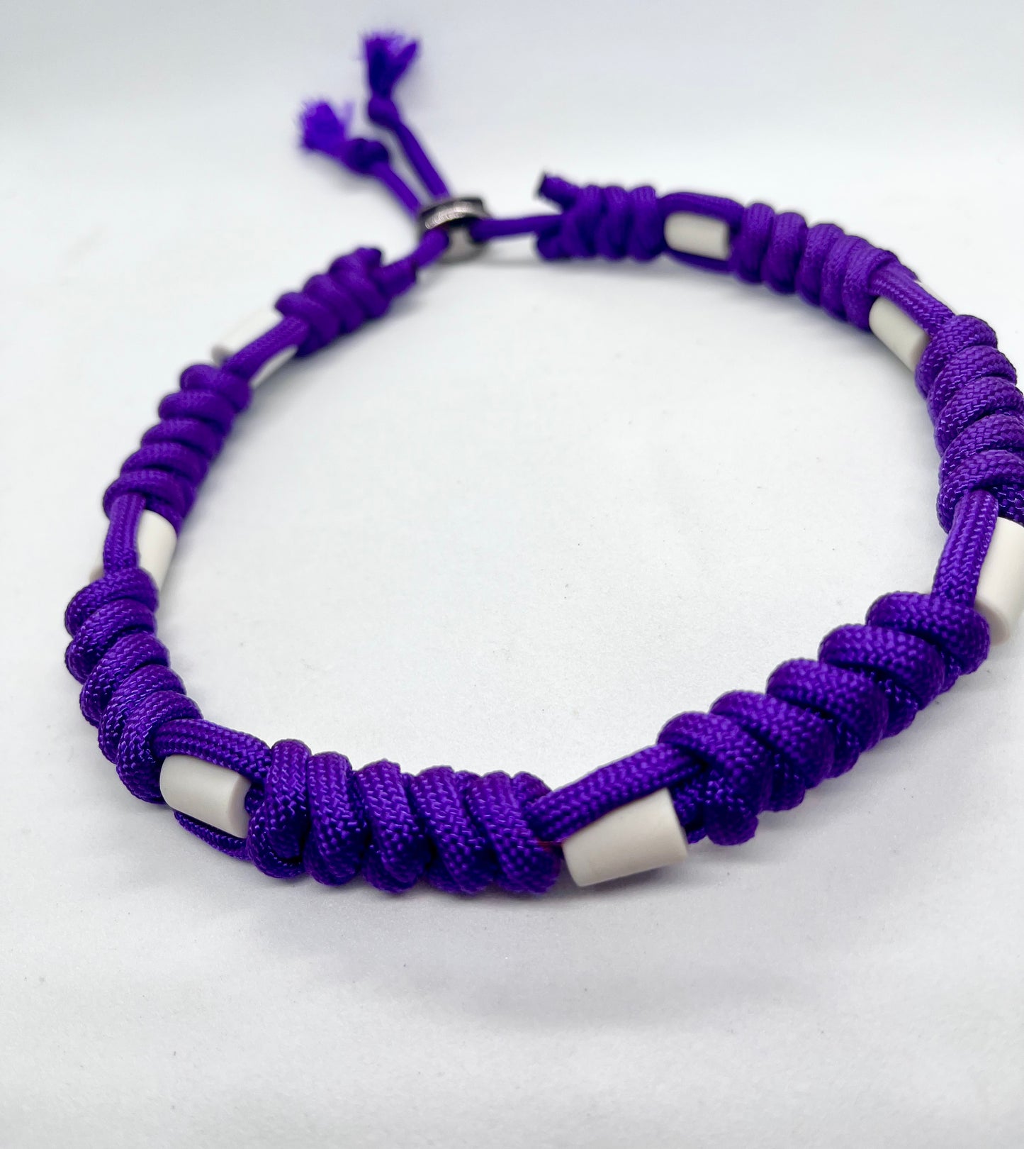 EM Collar Deep Purple Ceramic Paracord Pet Collar - Flea & Tick Prevention