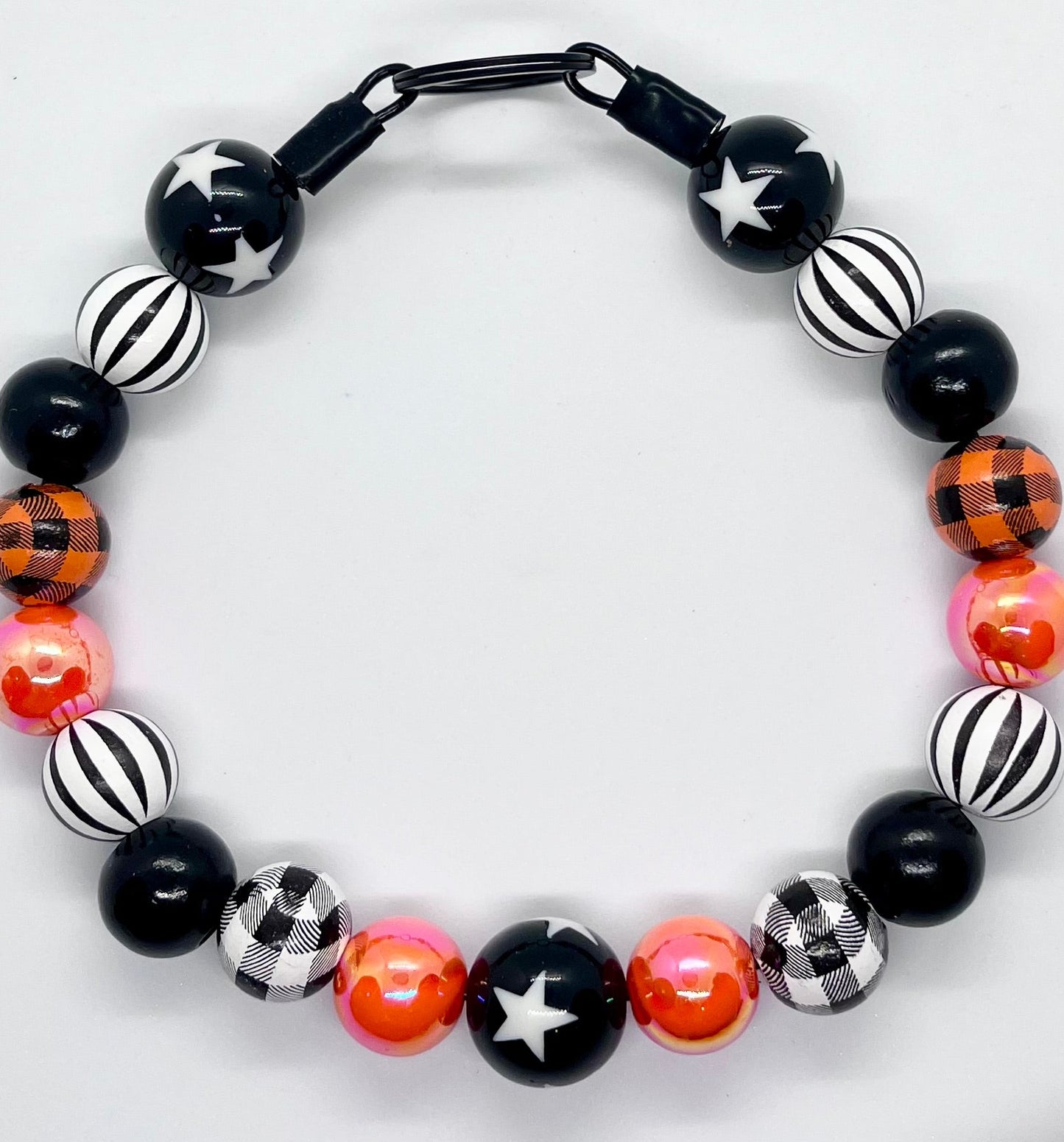 HALLOWEEN 'BOO Crew' Beaded Dog Collar