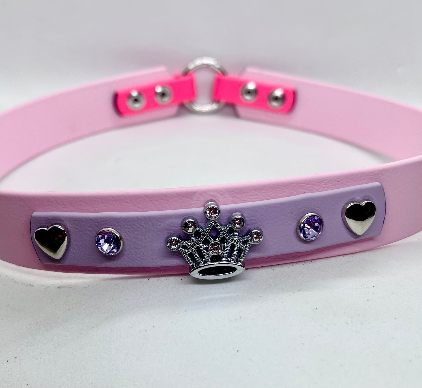 Luxe Princess Bling Dog Collar - Waterproof BioThane® with Crystal Crown | JOOLS LONDON