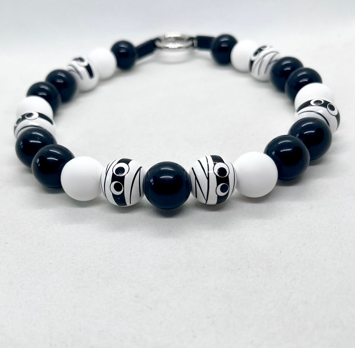 Halloween Collection 'Bandage Baller' Mummy Beaded Dog Collar