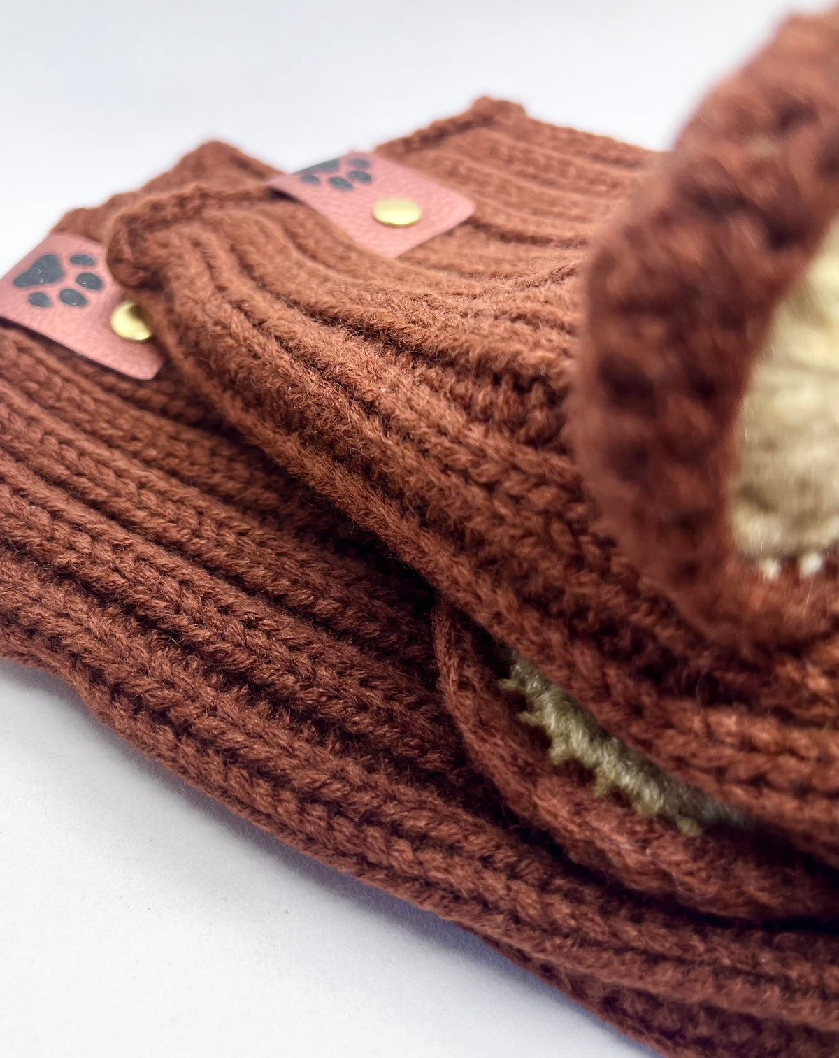 Big Teddy 'Bear Game-Changer' Woolly Neck-warmer Winter Snood Hat for Dogs