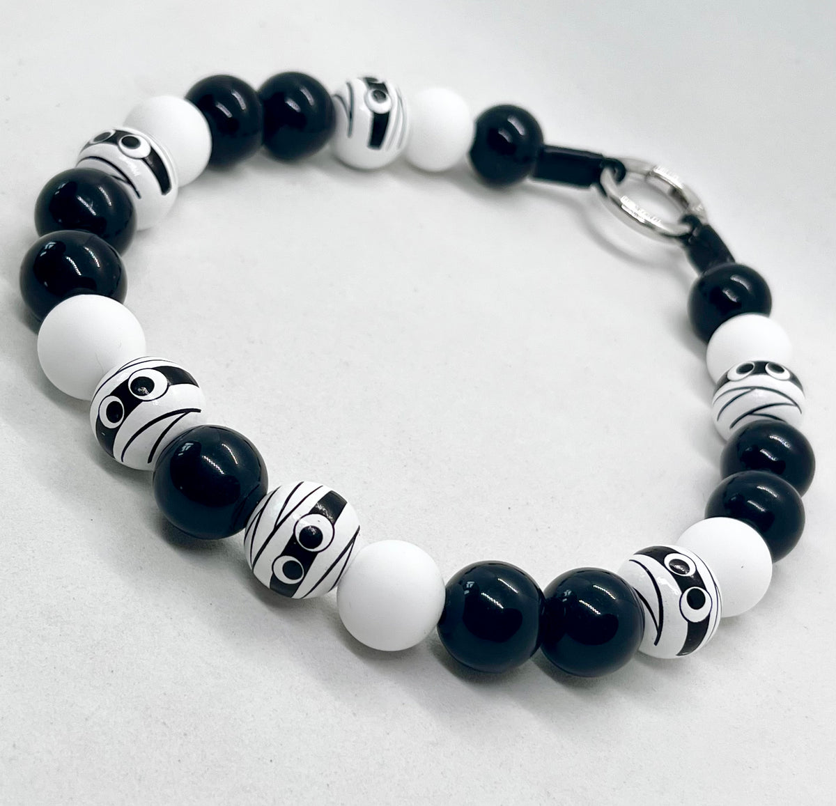 Halloween Collection 'Bandage Baller' Mummy Beaded Dog Collar
