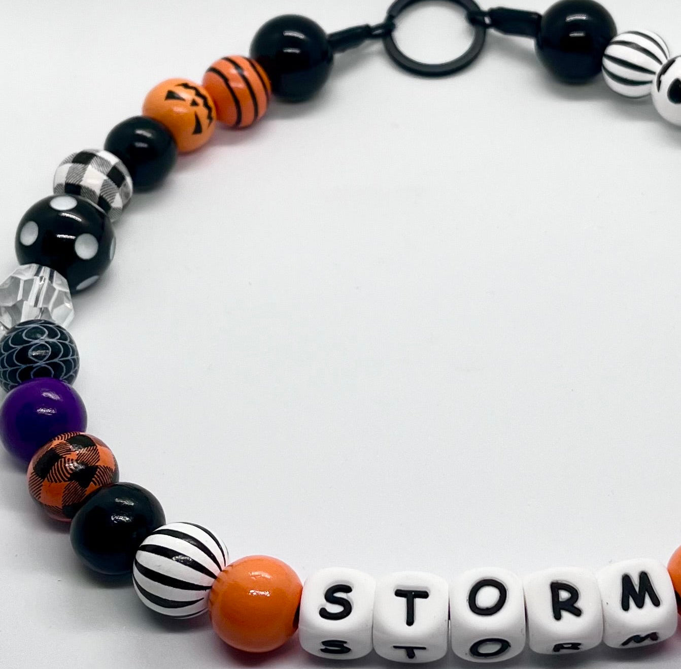 HALLOWEEN 'Witch Please' Beaded Personalised Dog Collar