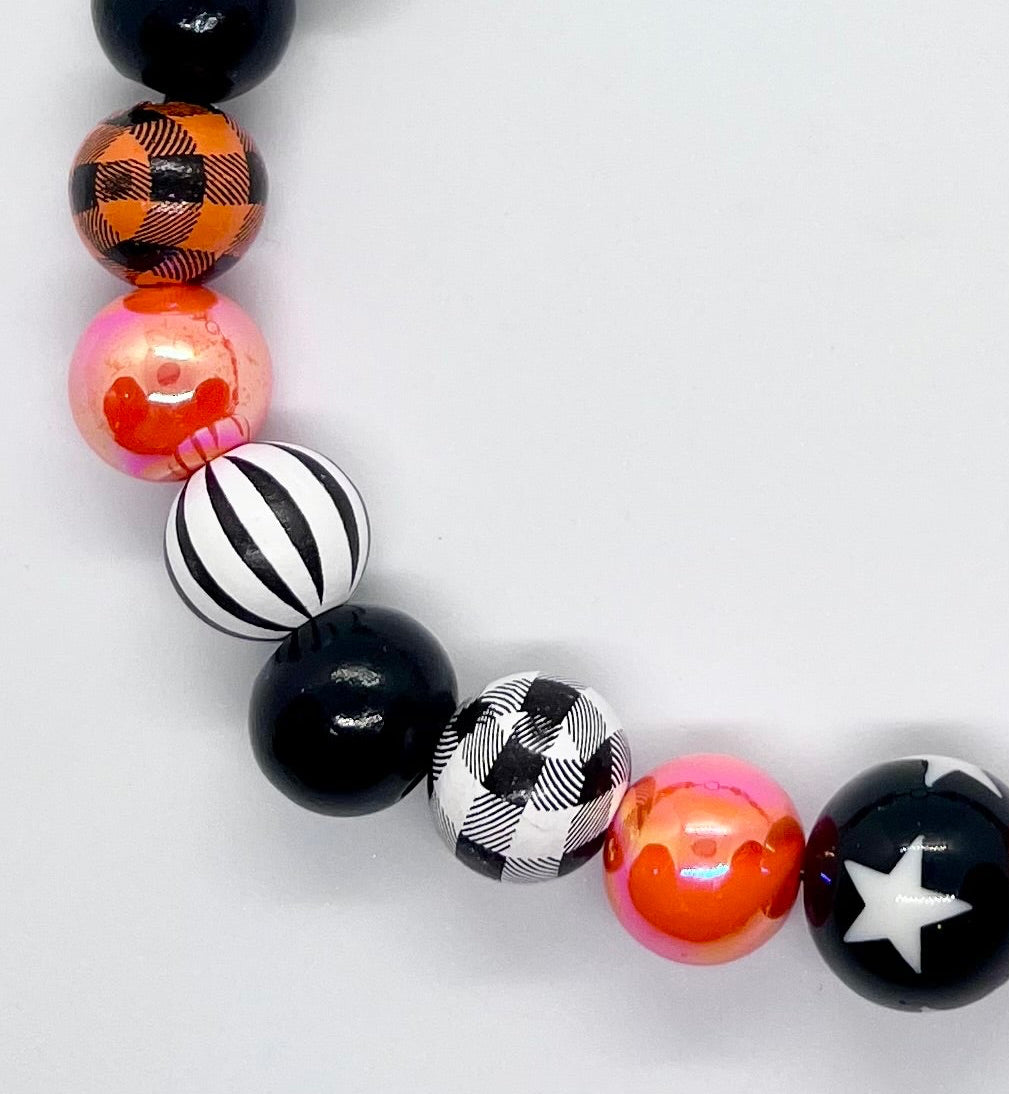 HALLOWEEN 'BOO Crew' Beaded Dog Collar
