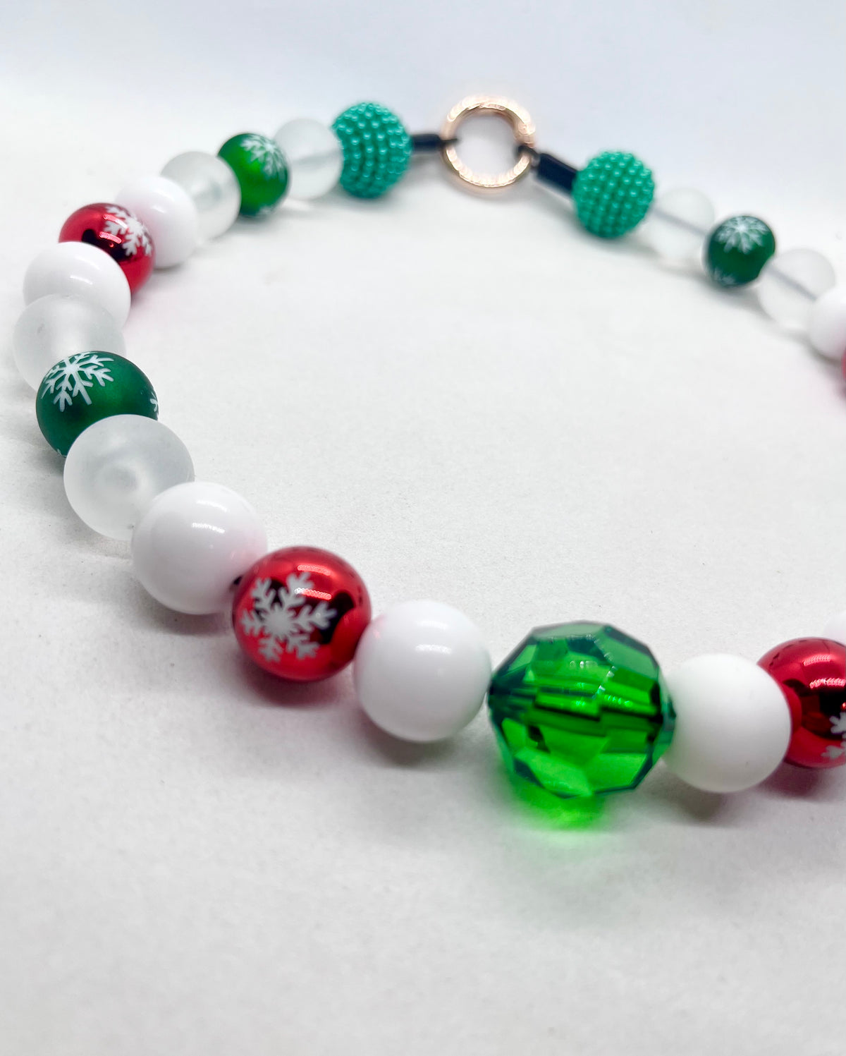 ‘Festive Flex’ Christmas Beaded Dog Collar