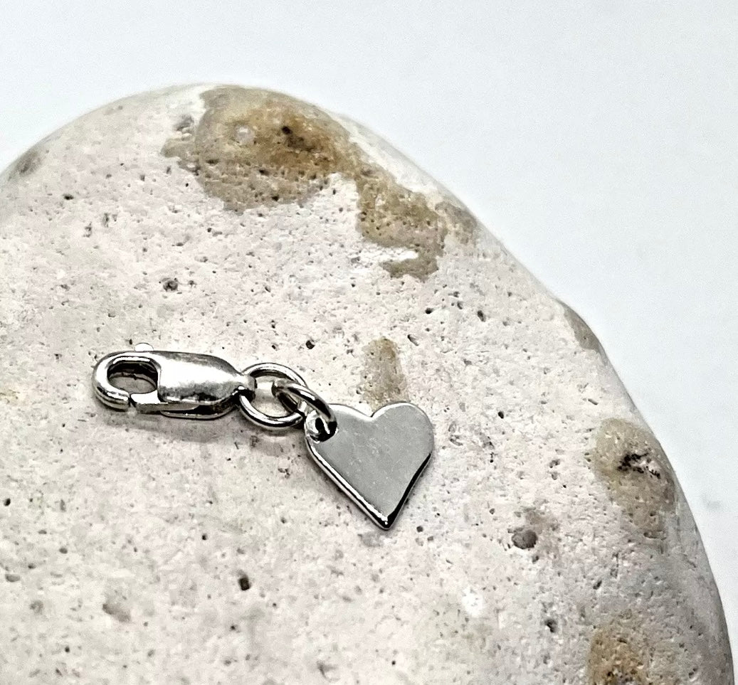 925 sterling silver HEART charm