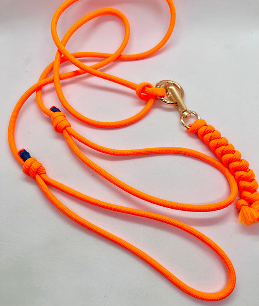 Yoga mat adjustable over body strap neon orange, green with matching keyring gym