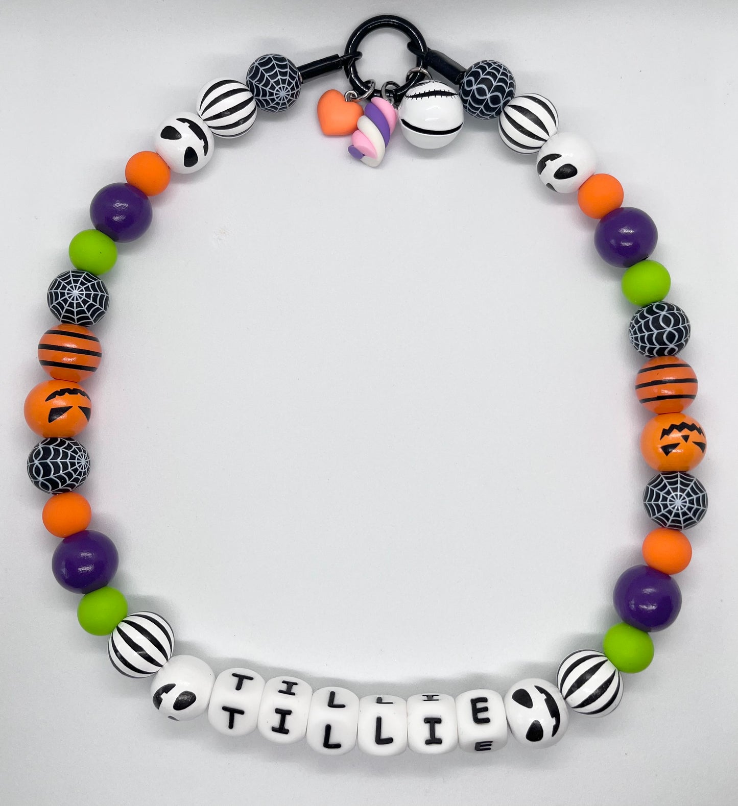 HALLOWEEN 'Spooky Slay' Beaded Dog Collar