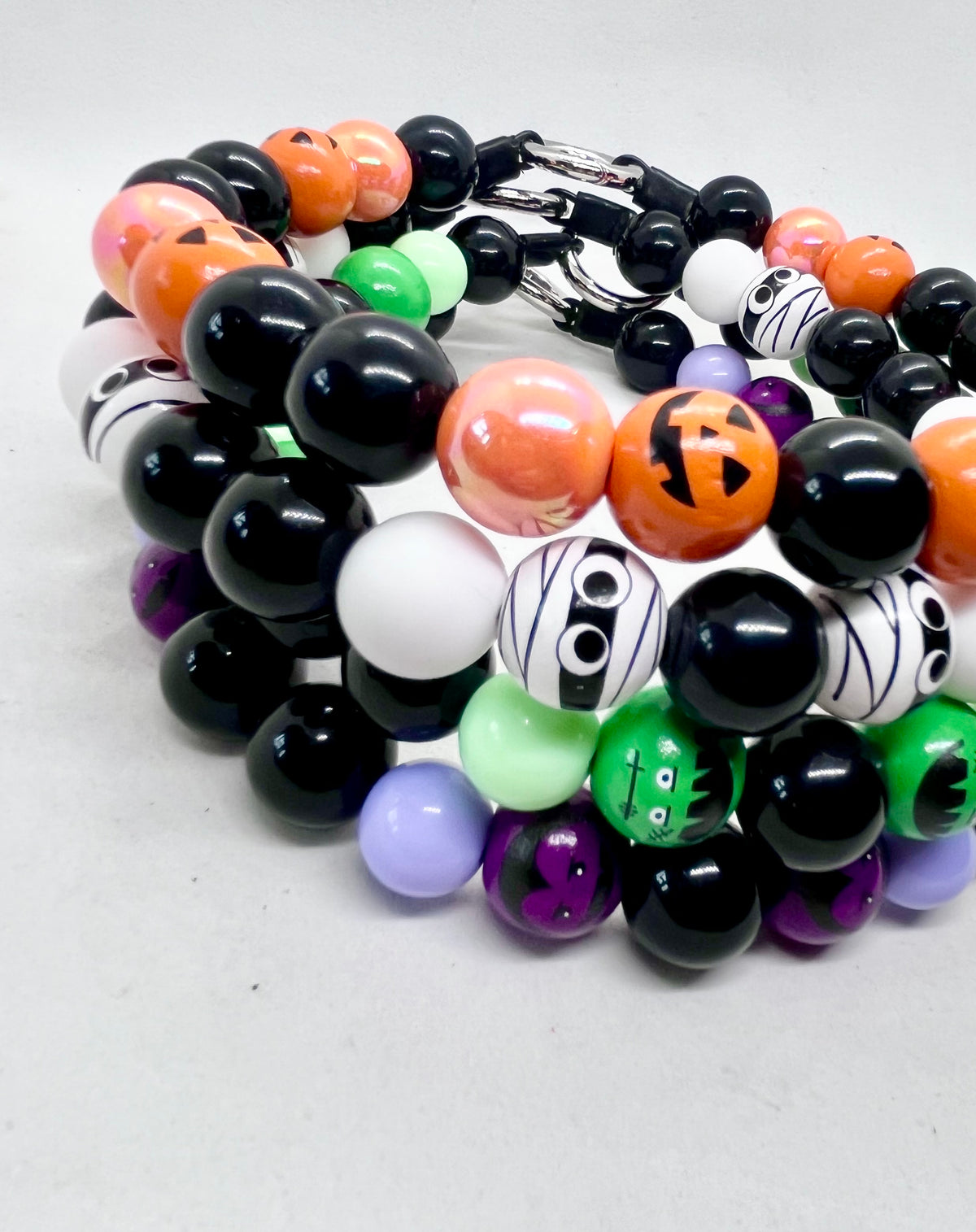 Halloween Collection 'Dracula Drip' Purple Vampire Beaded Dog Collar