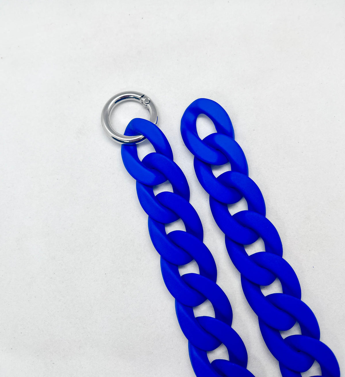 'Colour Chain' Royal Blue Medium Link Dog Collar 20mm