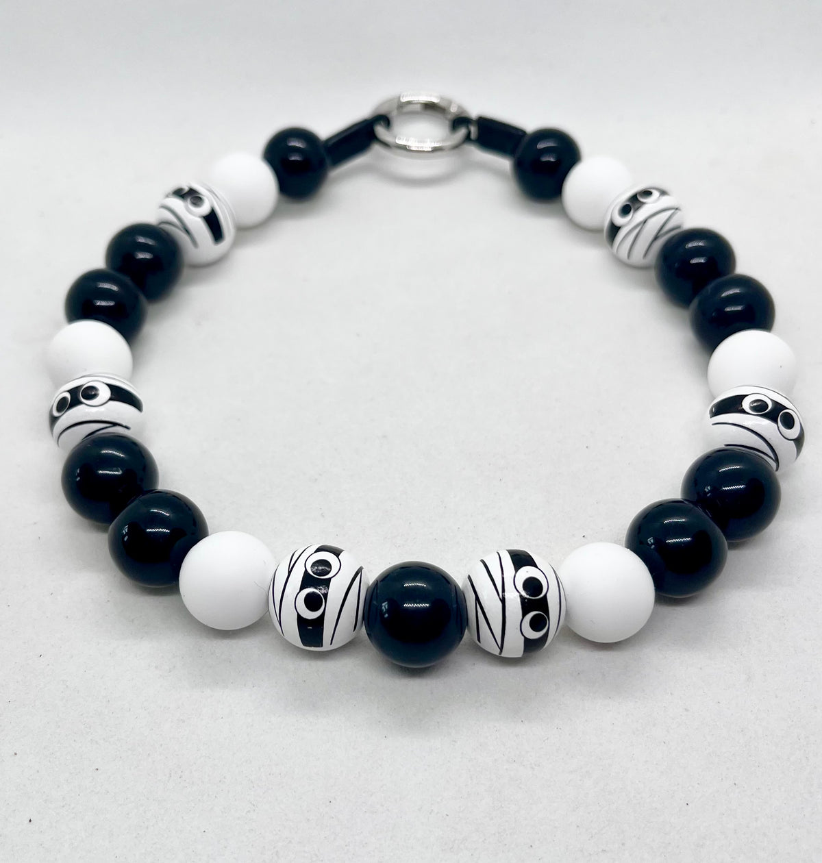 Halloween Collection 'Bandage Baller' Mummy Beaded Dog Collar