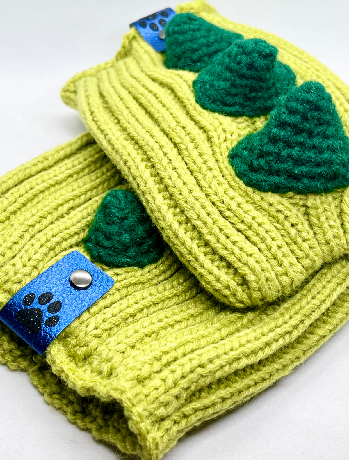 Dinosaur 'Dinosaur Game-Changer' Woolly Winter Hat, Snood and Neck Warmer for Dogs