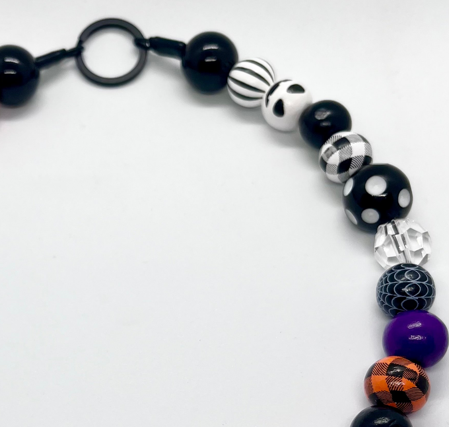HALLOWEEN 'Witch Please' Beaded Personalised Dog Collar