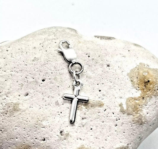 925 sterling silver CROSS charm