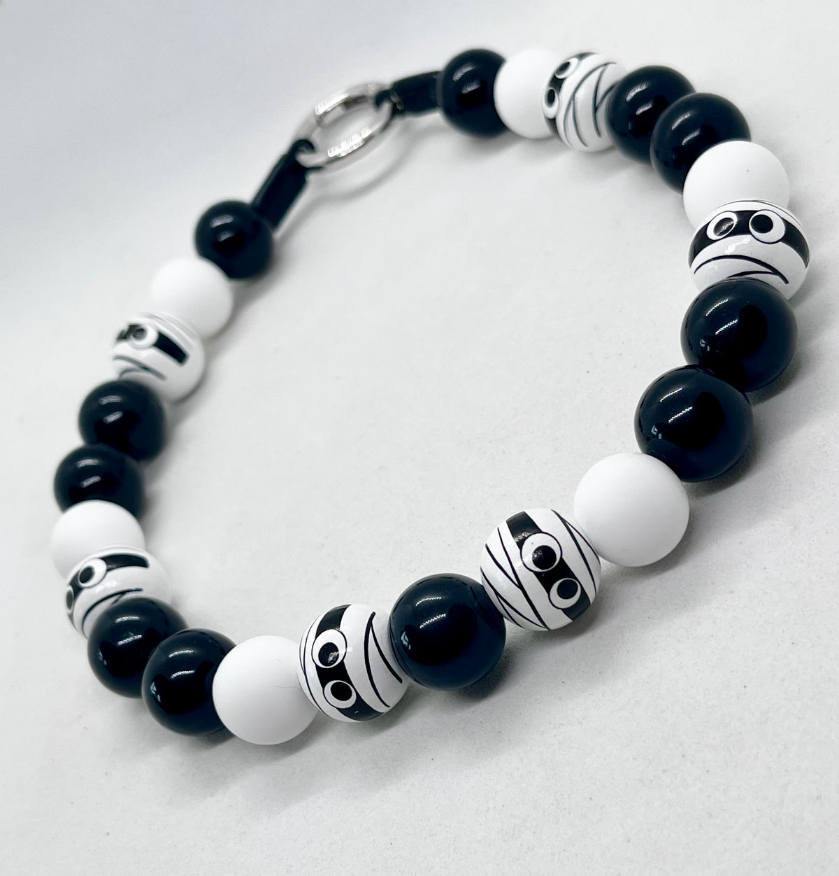 Halloween Collection 'Bandage Baller' Mummy Beaded Dog Collar