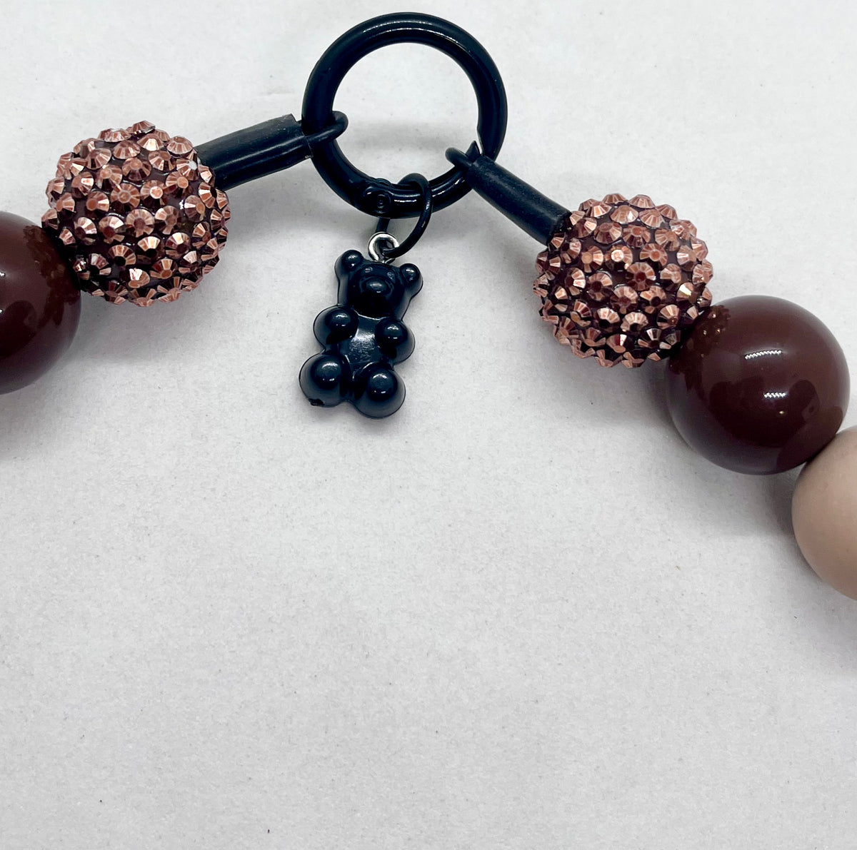 'Autumn Vibes' Brown, Beige & Black Personalised Beaded Dog Collar