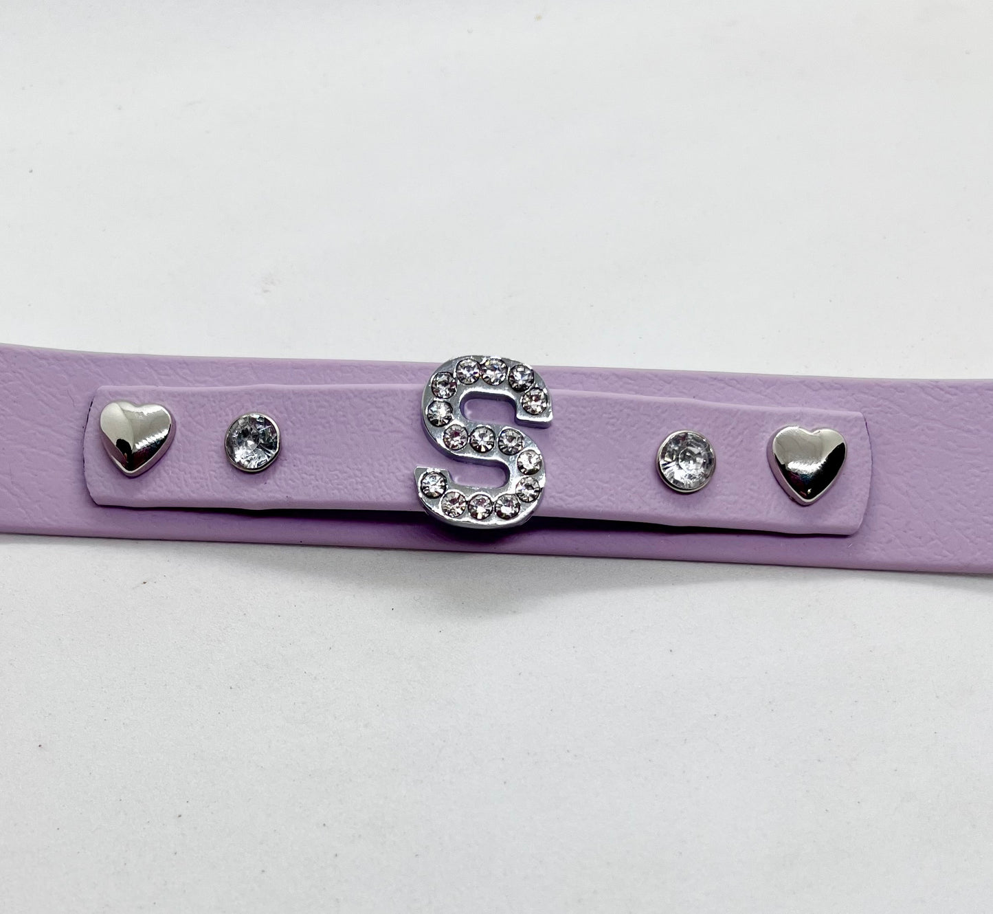 Waterproof lilac dog collar with crystal diamanté letter – JOOLS LONDON UK