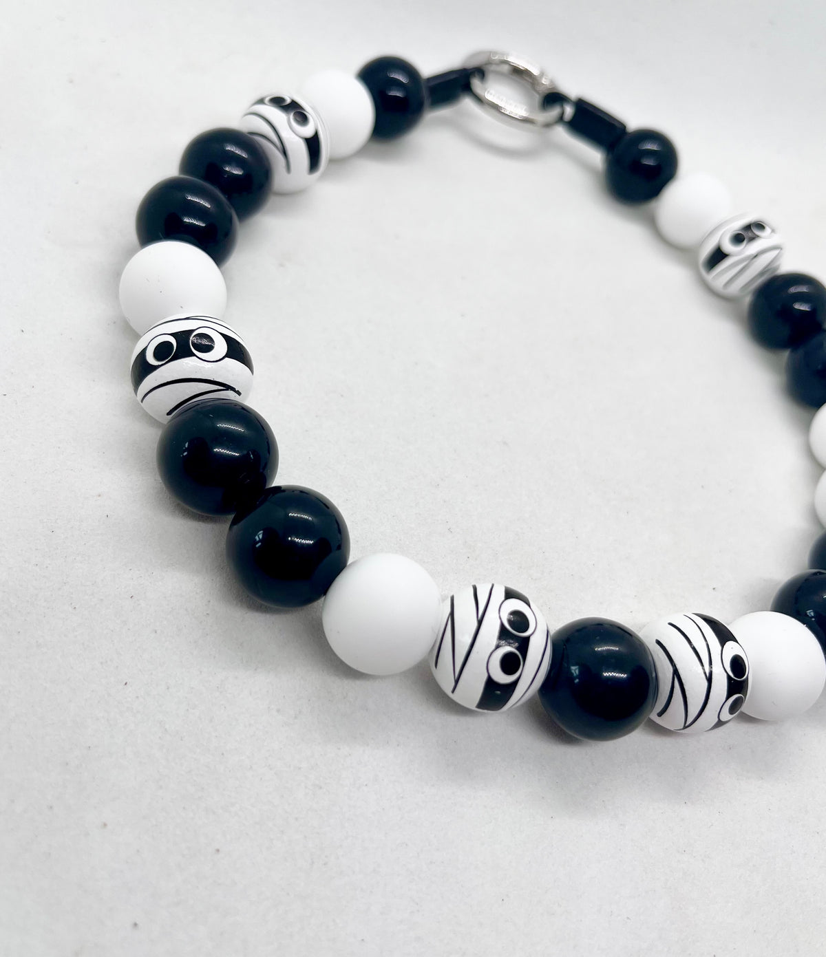 Halloween Collection 'Bandage Baller' Mummy Beaded Dog Collar