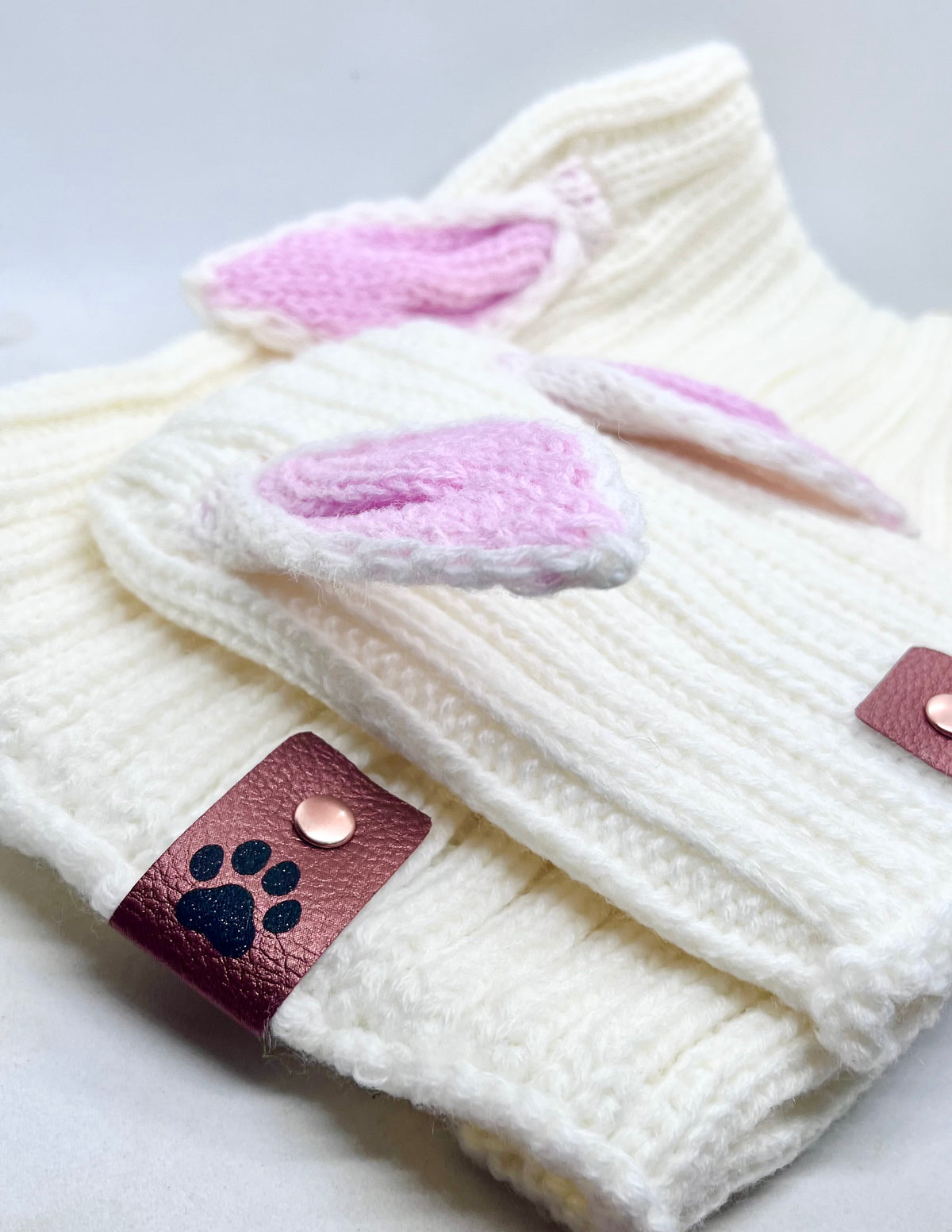Bunny Ears 'Bunny Game-Changer' Woolly Neck-Warmer Winter Hat for Dogs