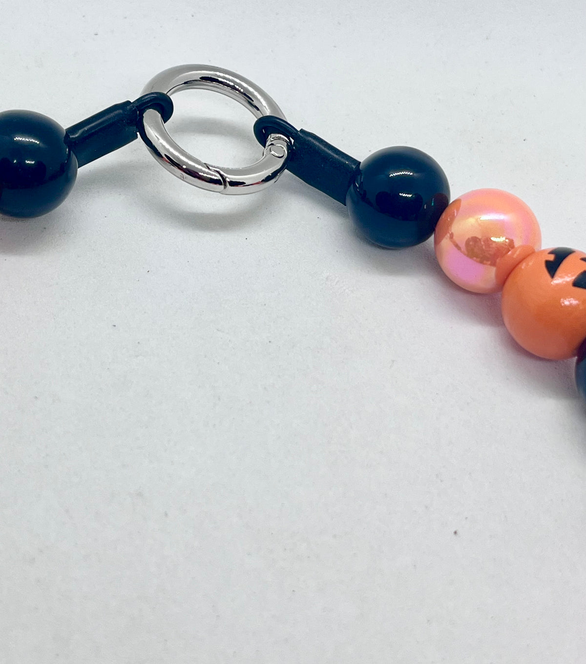 Halloween 'Pumpkin Pawty ' Pumpkin Orange Beaded Dog Collar