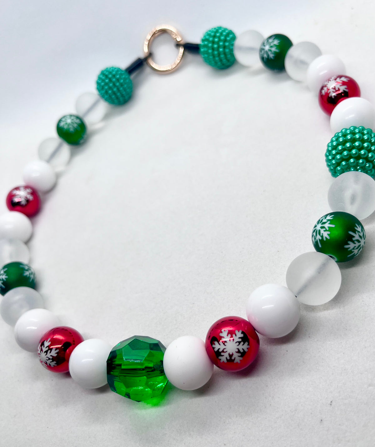 ‘Festive Flex’ Christmas Beaded Dog Collar