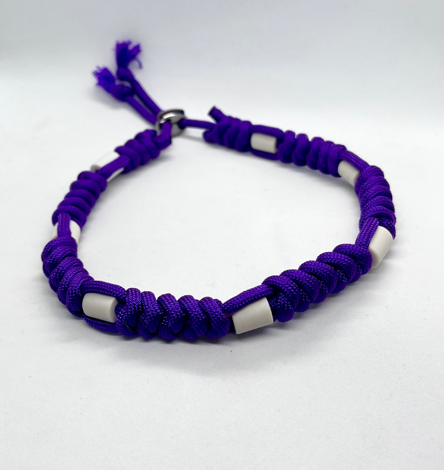 EM Collar Deep Purple Ceramic Paracord Pet Collar - Flea & Tick Prevention