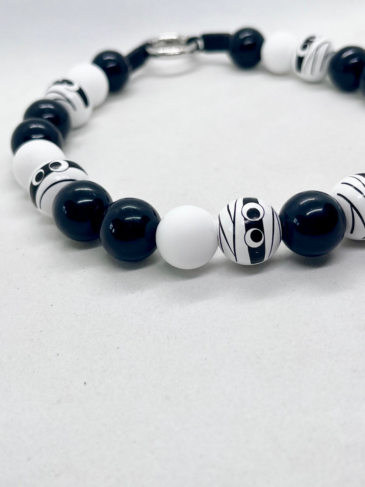 Halloween Collection 'Bandage Baller' Mummy Beaded Dog Collar