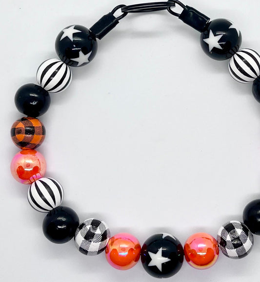 HALLOWEEN 'BOO Crew' Beaded Dog Collar