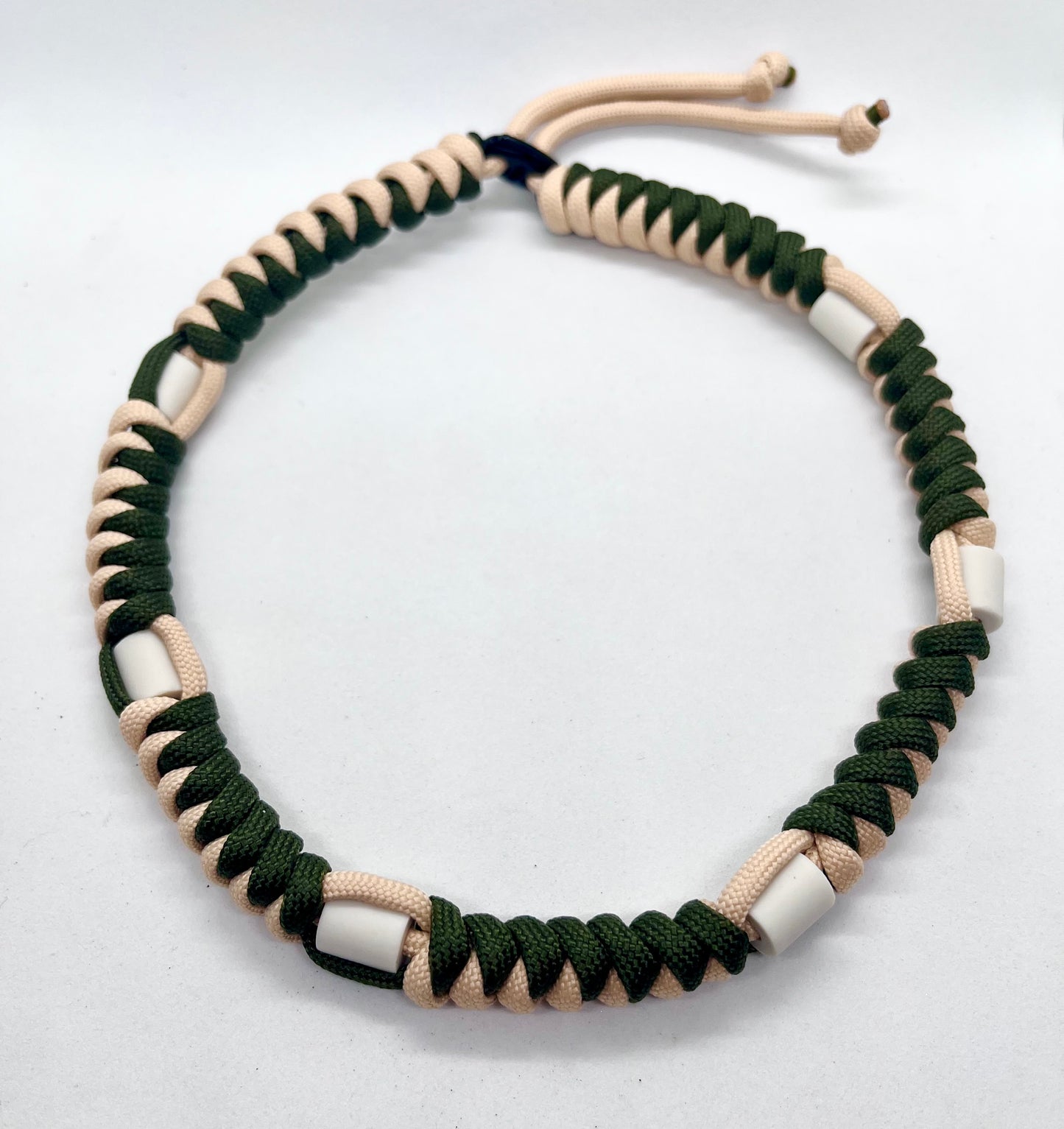 'Tan Selector' Selection of TAN Paracord EM Ceramic Pet Collar - Flea & Tick Prevention